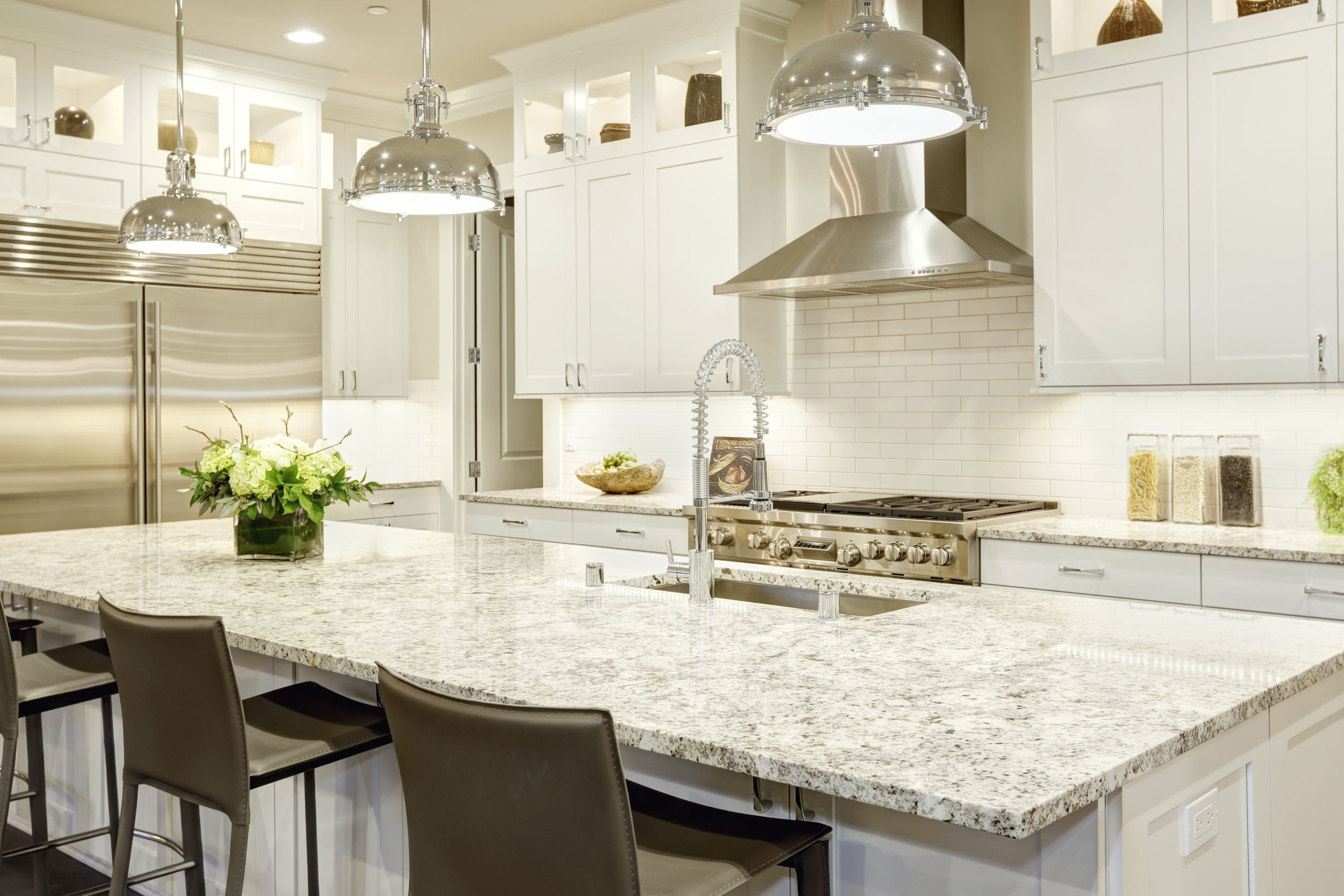 light granite kitchen countertops