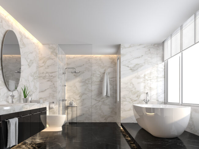Shower wall feature